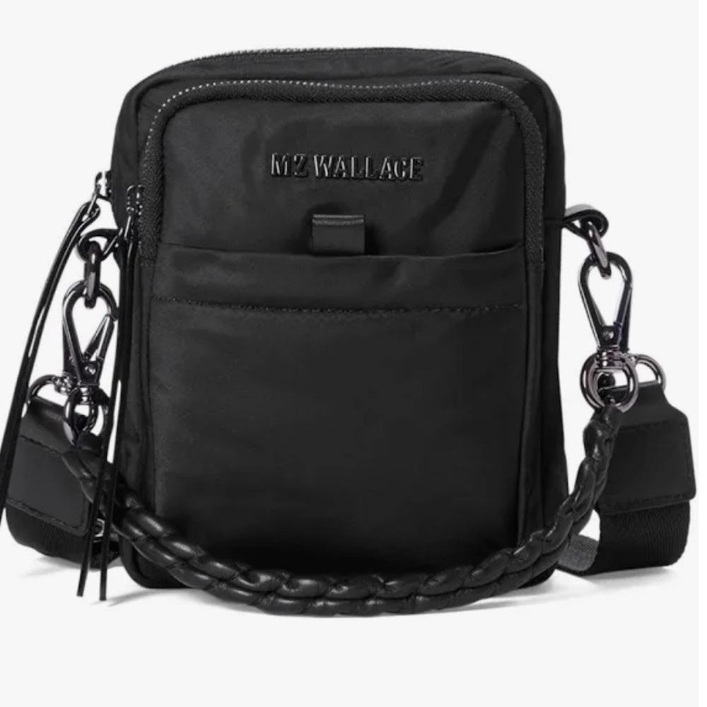 MZ Wallace Black Mini Bowery Crossbody